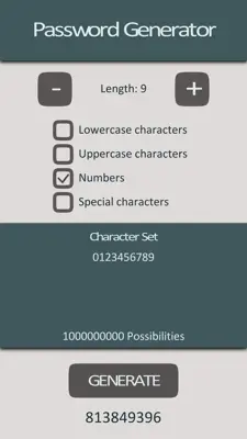 Exabytez Password Generator android App screenshot 2