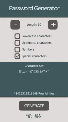 Exabytez Password Generator android App screenshot 3